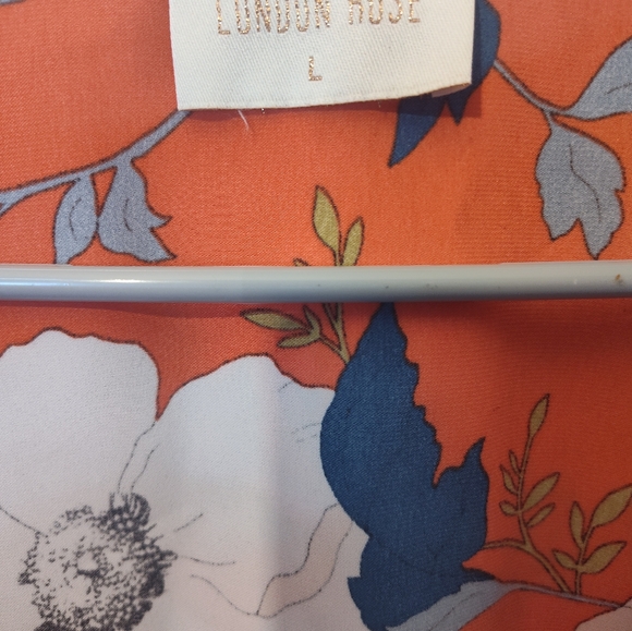 Regents Floral Midi Dress by London Rose Sz L - Picture 6 of 9